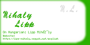 mihaly lipp business card